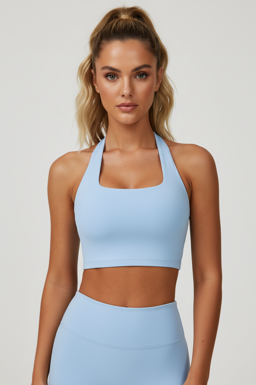 Women halter neck gym top activewear