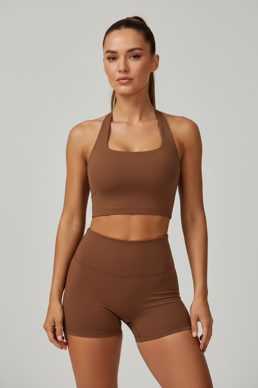Women halter neck gym top activewear