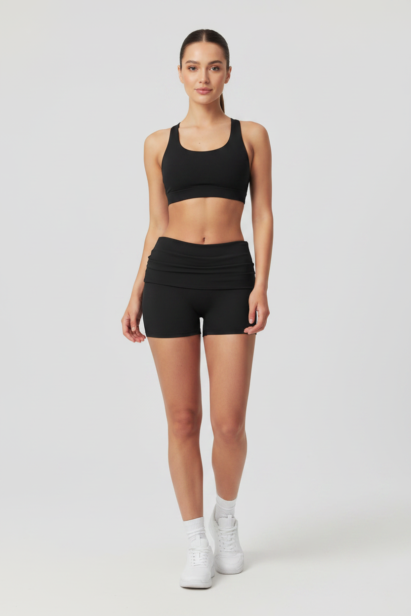 Women active workout shorts gym activewear