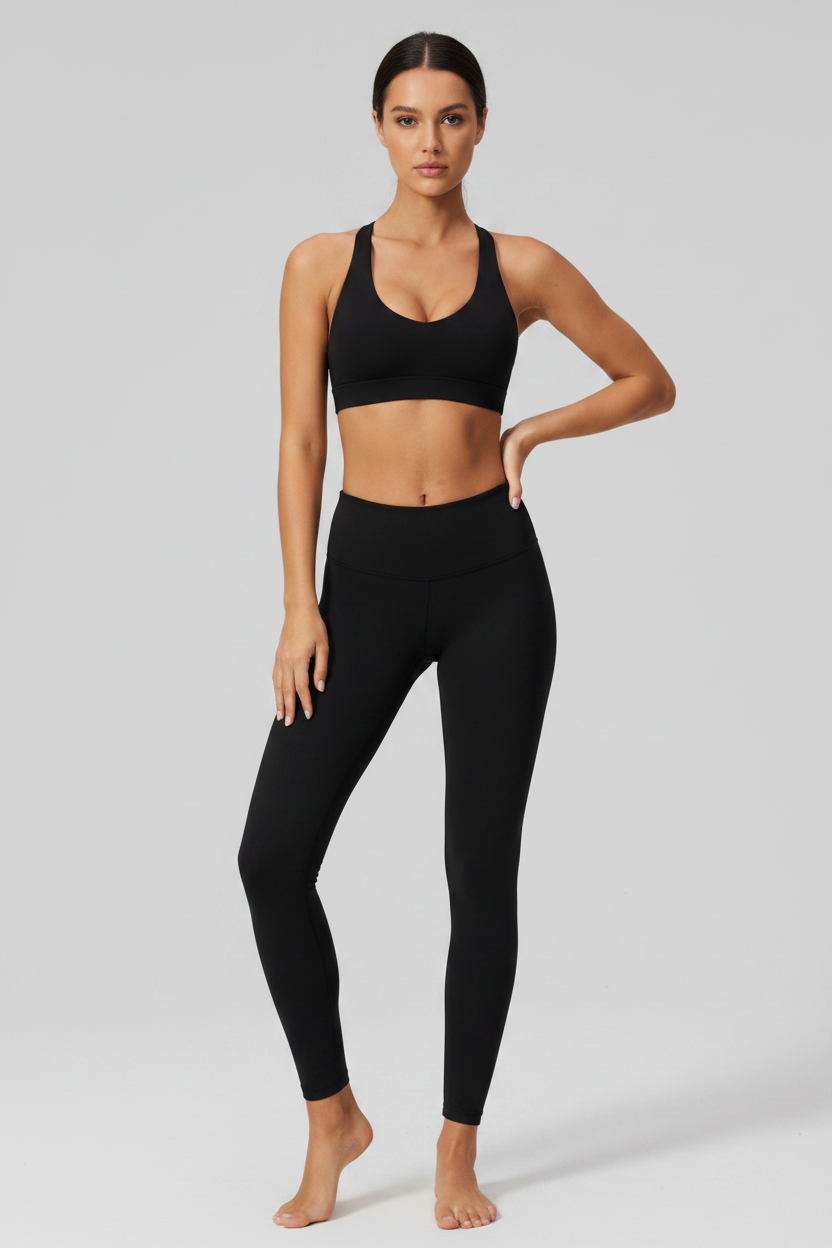 Cross back sports bra women gym wear