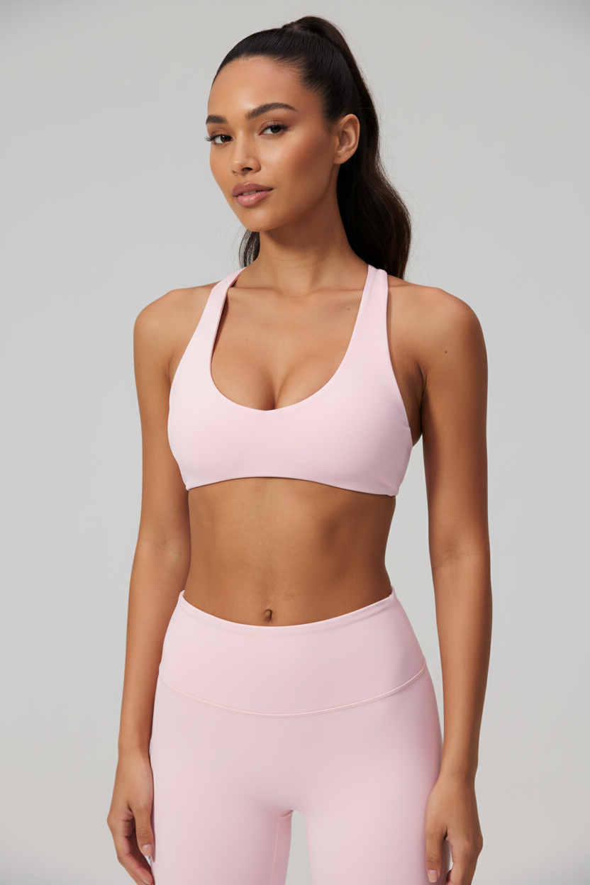 Cross back sports bra women gym wear