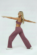 Bonnie Luxe Active Fold-Over Wide Leg Pants