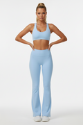 Seamless sports bra women gym activewear - Sky Blue